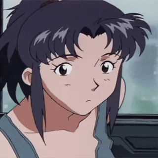 🌸 Misato Katsuragi Neon Genesis Evangelion animé, misato, evangelion, fille, personnage whatsapp sticker