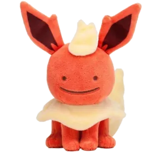 🙂 Flareon Pokemon Flareon, Pokémon, peluche, giocattolo, carino telegram sticker
