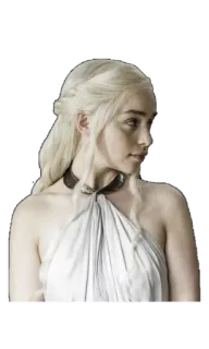 😾 Daenerys Targaryen Game of Thrones Daenerys Targaryen, Gra o tron, Fantasy, Postać, Serial TV telegram sticker