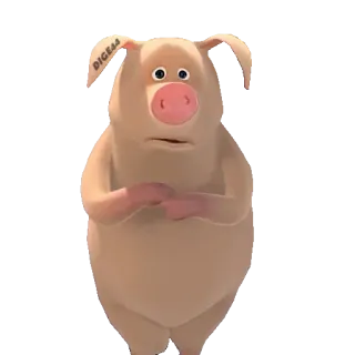 🐷 DIGE44 cerdo, dibujo animado, animal telegram sticker