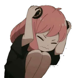 😥 Anya Forger Spy × Family Anime, Spy x Family, Anya Forger, Phim hoạt hình, Buồn bã, Dễ thương telegram sticker