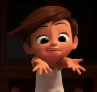 😳 Boss Baby Desenho animado, Bebê, Engraçado, Filme, O Poderoso Chefinho telegram sticker