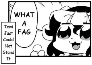 🚶‍♀️ WHAT A FAG
Tewi Just Could Not Stand It ofensivo, anime, insulto whatsapp sticker
