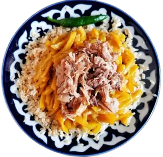 🍚 jedzenie, pilaw, płow, ryż, mięso, kuchnia, danie, uzbecki telegram sticker