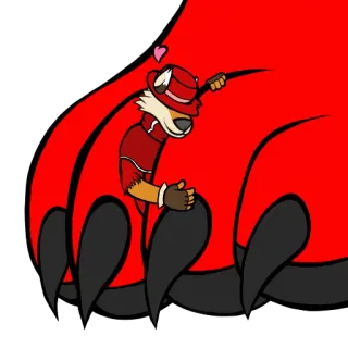 ❤️ cartoon, animal, love, character, hat, furry telegram sticker