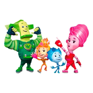 💪 卡通, 儿童, 动画, 角色, 友善 telegram sticker