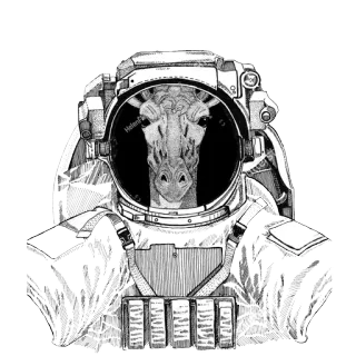 Animals in Space  @stickersb2b telegram stickers