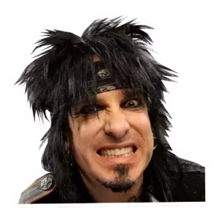😖 Nikki Sixx Rock star, Musicien, Groupe, Portrait telegram sticker