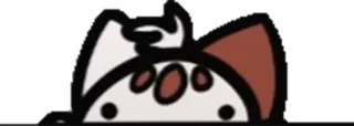 🙄 cat, peek, animal, cute, pet, kitty telegram sticker