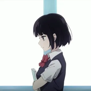 🖇 Anime, Écolière, Uniforme, Fille, Personnage telegram sticker