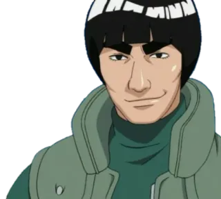 😏 Might Guy Naruto อนิเมะ, นารูโตะ, ไมท์ กาย, กาย เซนเซย์, ตัวละคร telegram sticker