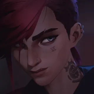 ✖ Vi Arcane Anime, Personaggio, Vi, Arcane, Netflix, Combattente telegram sticker