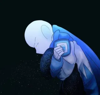💙 Sans Undertale Undertale, Sans, weinen, traurig, Charakter telegram sticker