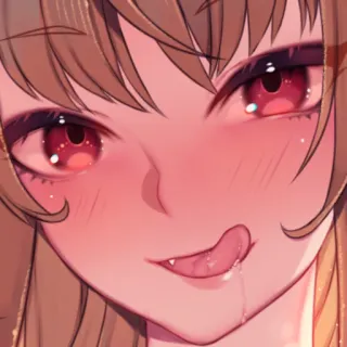 😛 anime, girl, licking, seductive, cute, kawaii telegram sticker