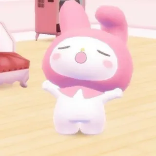 🥱 My Melody My Melody, Sanrio, lindo, dibujos animados, personaje, kawaii telegram sticker