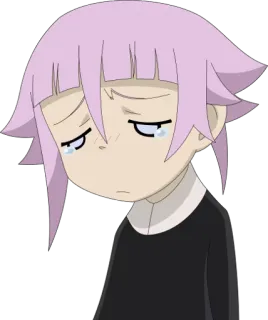 😢 Anime, Triste, Llorando, Manga, Emocional, Personaje, Ilustración telegram sticker