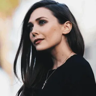 ☁️ Elizabeth Olsen, actress, celebrity, portrait, woman telegram sticker