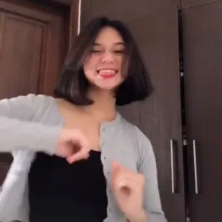 😁 mulher, dançando, interior, pessoa, menina, posando, casual, morena telegram sticker