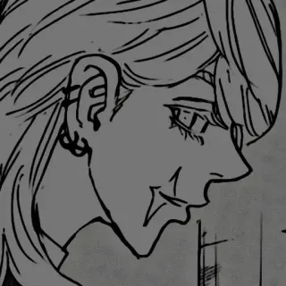 ✖️ anime, manga, drawing, portrait, earring, character whatsapp sticker
