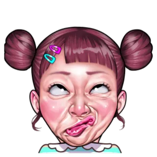 funny face ( @iwuffu by @bistic ) telegram stickers