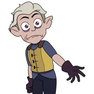 🤨 Hunter The Owl House Cazador, The Owl House, dibujos animados, animado, personaje telegram sticker