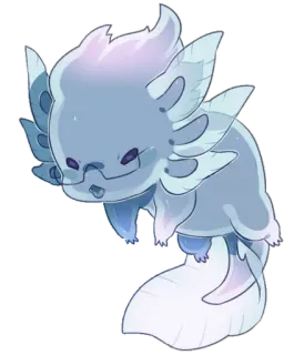 😛 อ็อกโซล็อต, น่ารัก, การ์ตูน, สัตว์, แว่นตา telegram sticker