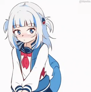 😅 Gawr Gura Anime, Vtuber, Niedlich, Hai, Gawr Gura whatsapp sticker