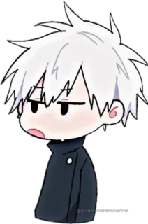 🙂 Gojo Satoru Jujutsu Kaisen Anime, Manga, Personnage, Gojo Satoru, Jujutsu Kaisen, Chibi telegram sticker