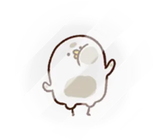 😗 sticker, schattig, ei, cartoon, illustratie telegram sticker