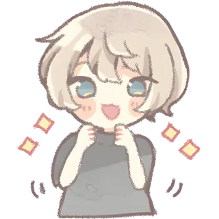 ✨ อนิเมะ, น่ารัก, ประกาย, มีความสุข, ร่าเริง, มังงะ, คาวาอิ telegram sticker