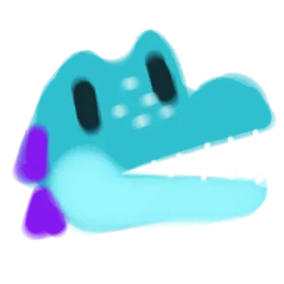 😛 crocodile, animal, reptile, dessin animé, mignon whatsapp sticker