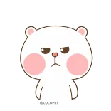 😭 bear, cute, angry, cartoon, animal telegram sticker