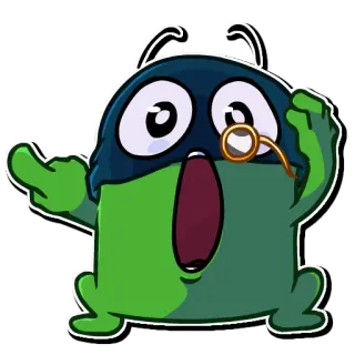 😯 Мультфильм, Монстр, Смешные, Персонаж, Милые telegram sticker