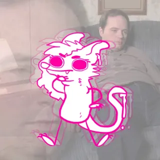 😛 desenho animado, animação, engraçado, meme, gato, animal whatsapp sticker
