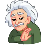 Albert Einstein @TgEmojis telegram emojis 🙅‍♂️