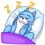 Blue Cat telegram stickers
