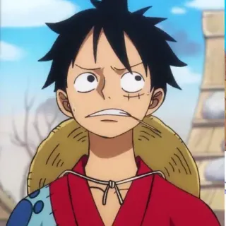 🏴‍☠️ Luffy One Piece anime, monkey d. luffy, one piece, cartoon, character, japanese animation telegram sticker