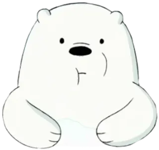 ▫️ Ice Bear We Bare Bears Ice Bear, We Bare Bears, Cartoon, Bär, Eisbär, süß whatsapp sticker