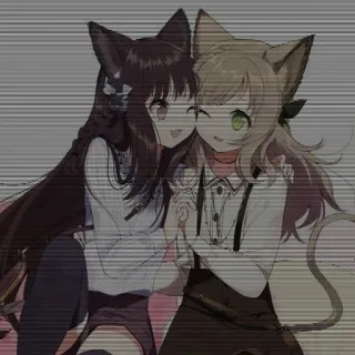 🫀 Anime, Garotas gato, Fofo, Kawaii, Ilustração whatsapp sticker
