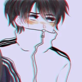 ✨ Anime, Kreskówka, Naklejka, Portret, Animacja telegram sticker
