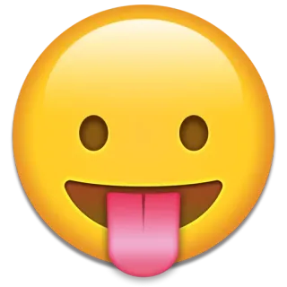 😛 emoji, tongue, face, expression, fun, playful telegram sticker