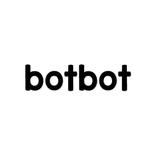 👭 botbot botbot, sticker, logo, tekst whatsapp sticker