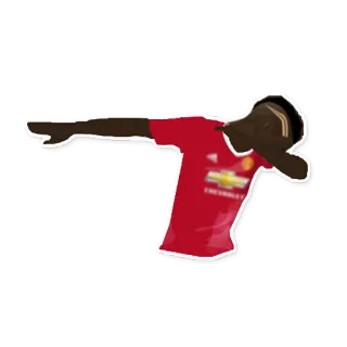 🤙 Dab, Menari, Olahraga, Manchester United, Sepak bola telegram sticker