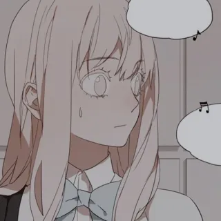 🍜 anime girl, manga, cartoon, portrait, cute telegram sticker