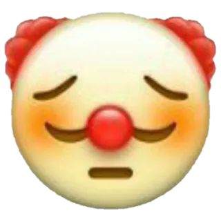 ✨ Clown, Emoji, Triste, Clownerie, Déçu telegram sticker