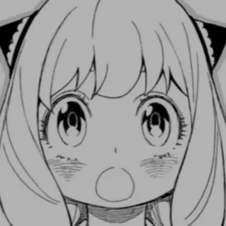 🎀 Anya Forger Spy x Family Anime, Manga, Spy x Family, Anya Forger, süß, Cartoon telegram sticker
