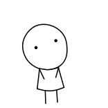 😐 stick figure, cartoon, character, drawing, simple, minimalist whatsapp sticker