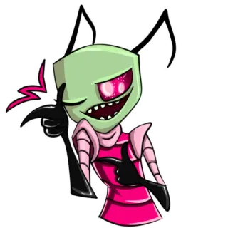 🤩 Zim Invader Zim cartoon, alien, invader zim, zim, character telegram sticker