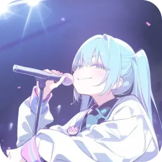 😌 Hatsune Miku Vocaloid telegram sticker