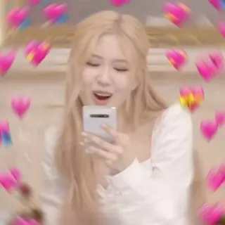 🌟 Rose Rose, Blackpink, Kpop, Love, Hearts, Cute, Aesthetic telegram sticker